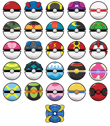 Pokeball Icons by Darthsuki 