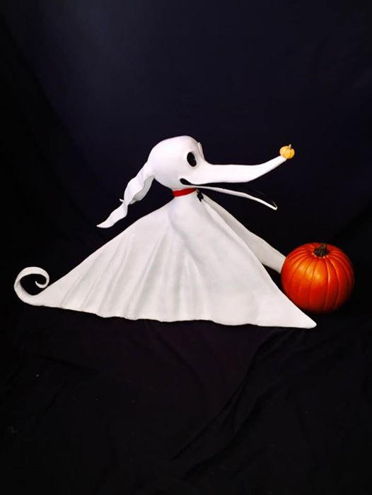 Zero the Ghost Dog Nightmare Before Christmas by KarenCullie on DeviantArt Dog In Nightmare Before Christmas
