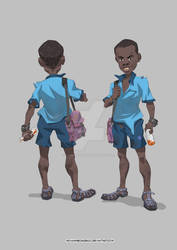 The Yoruba Boy Character Design by mohammedAgbadi