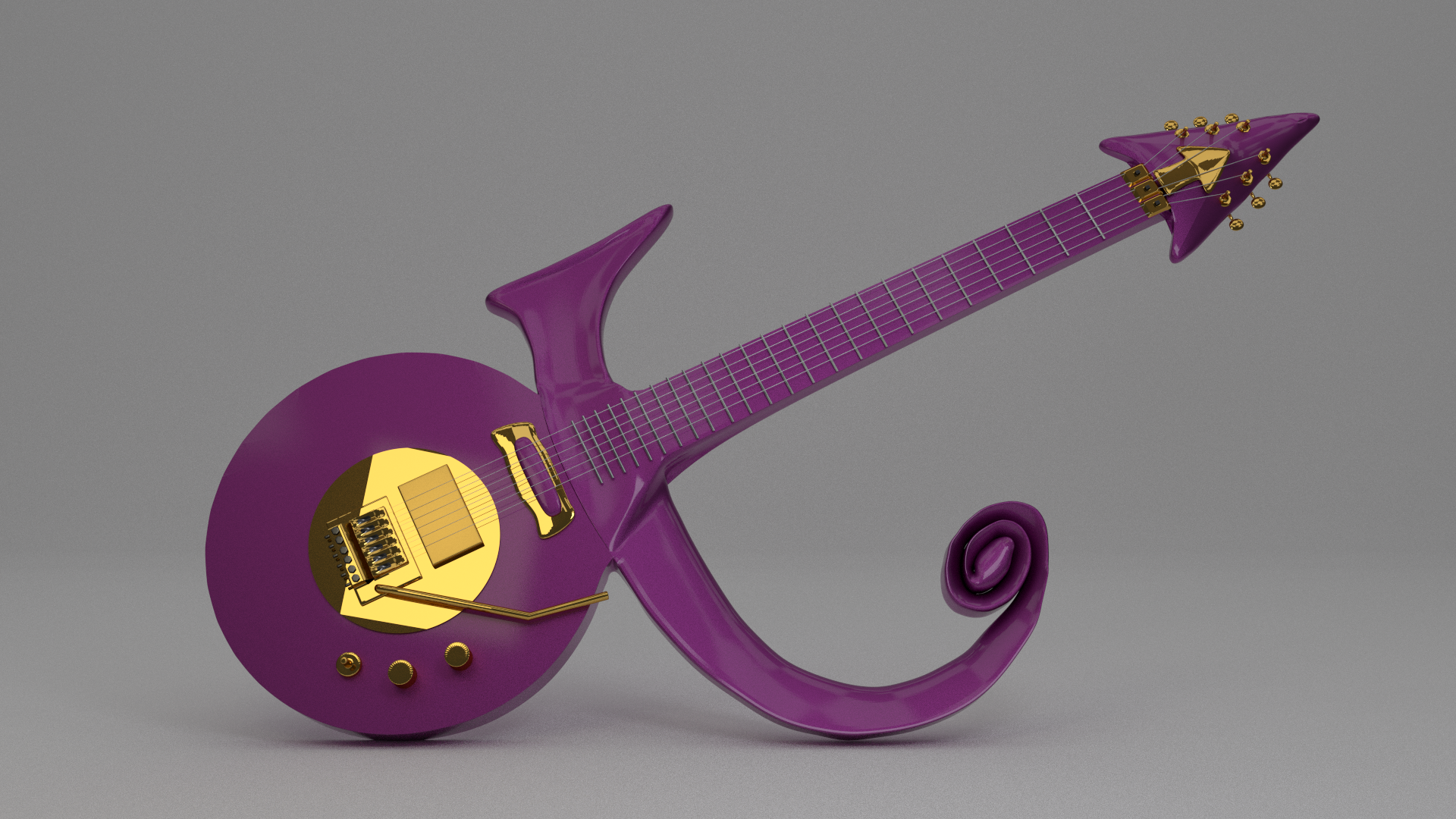 Purple Guitar Blender 3D By Tee3d On DeviantArt.