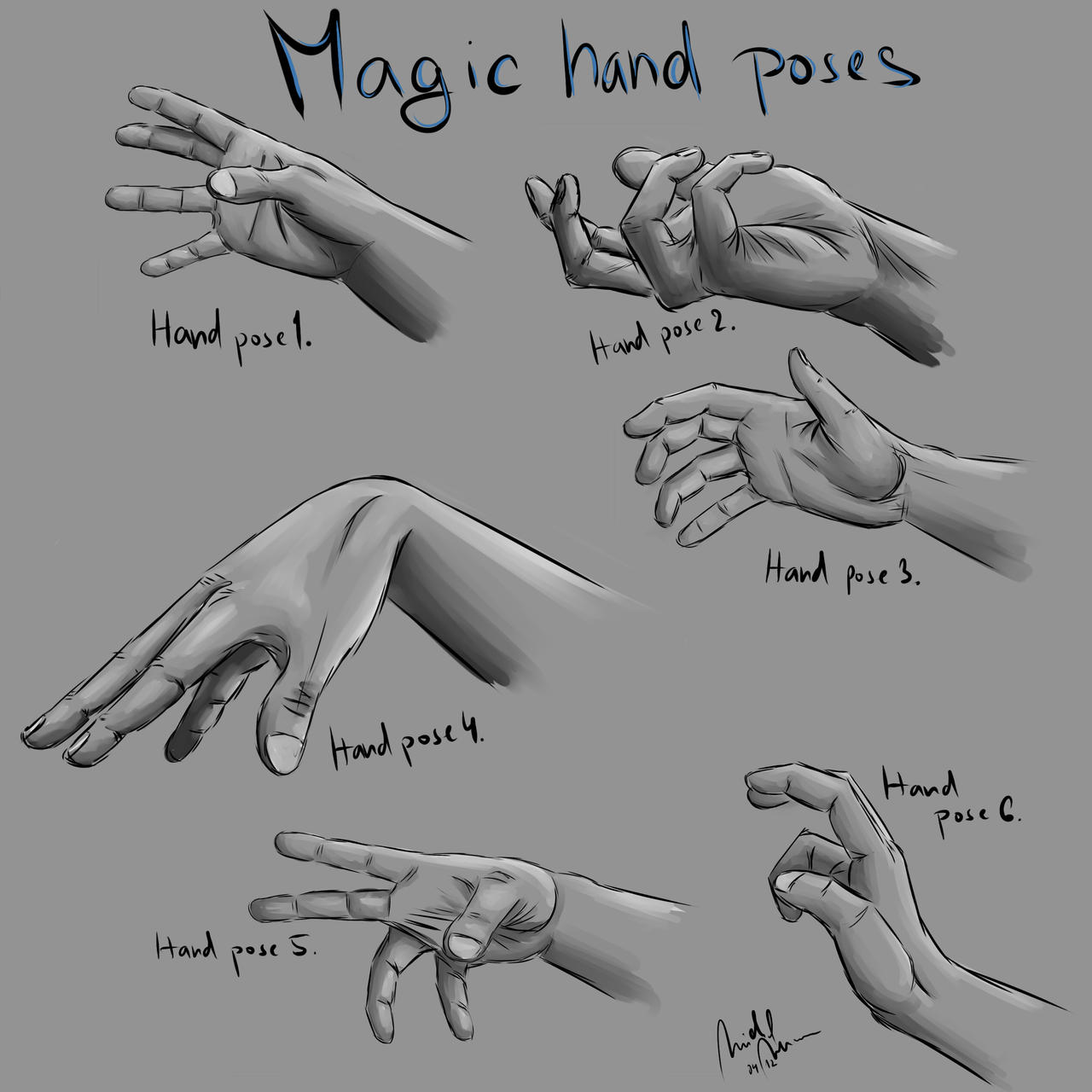 Magic Character Poses Magic Hand Poses by Wulfy88 on DeviantArt