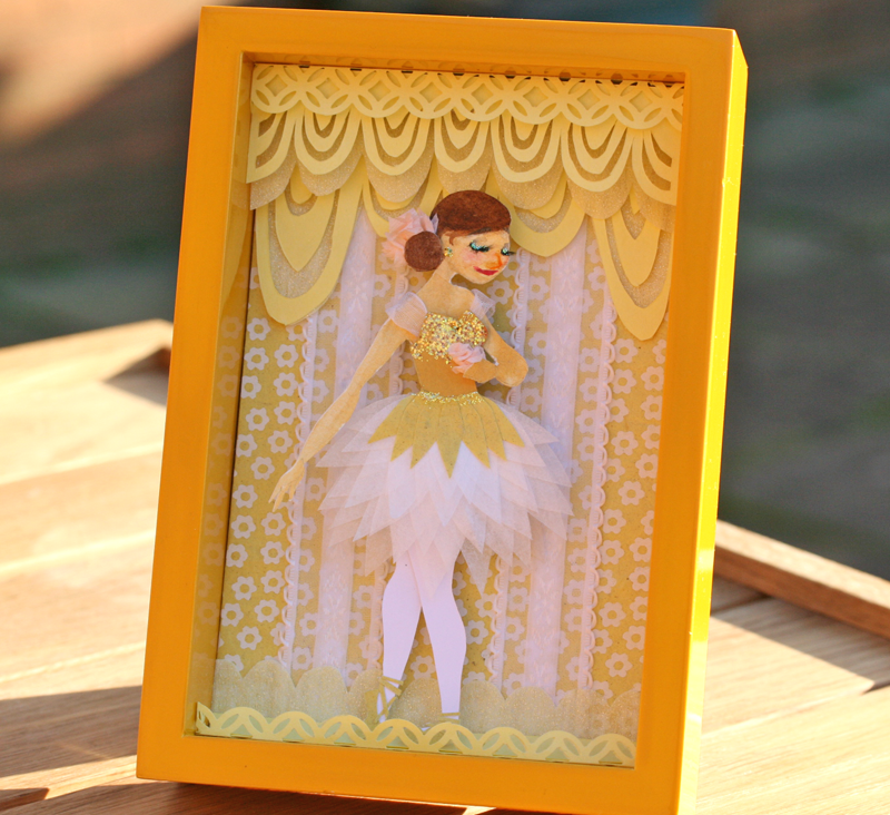 Yellow Ballerina Collage