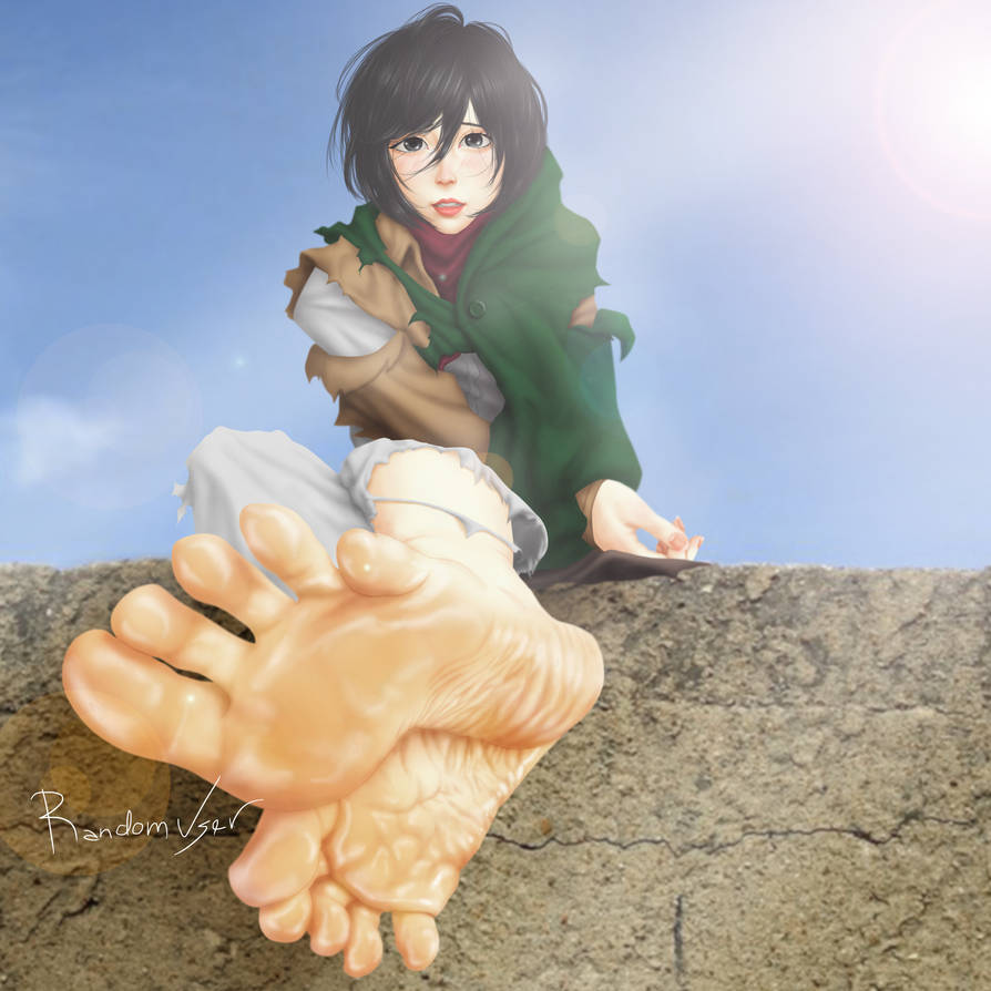 Randomuseragain2016 Deviantart Mikasa's feet reveal by RandomUserAgain2016 on DeviantArt