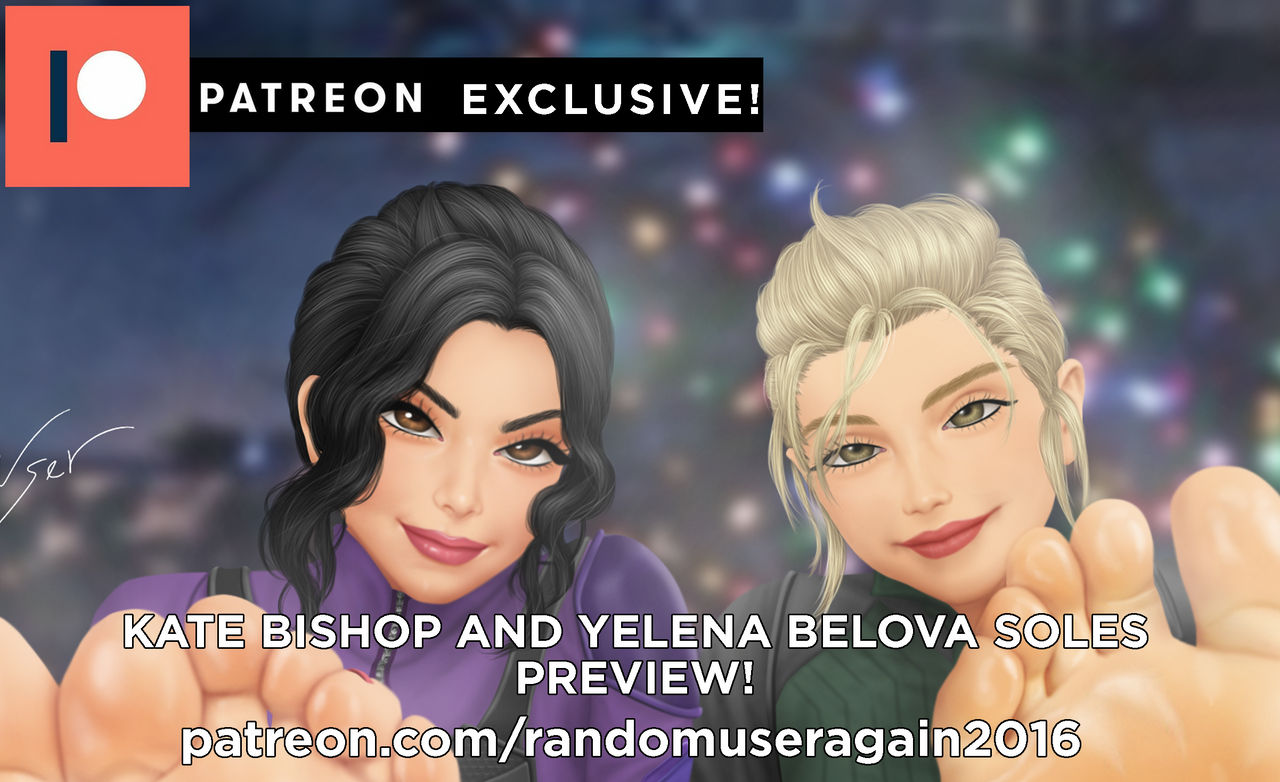 Randomuseragain2016 Foot Kate Bishop and Yelena Belova soles (patreon) by RandomUserAgain2016 on ...