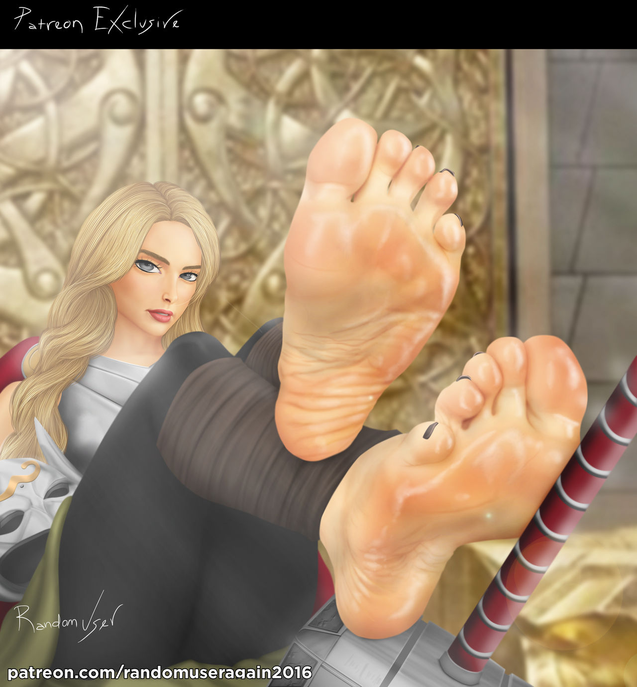 Randomuseragain2016 Deviantart Jane Foster Mighty Thor feet by RandomUserAgain2016 on DeviantArt