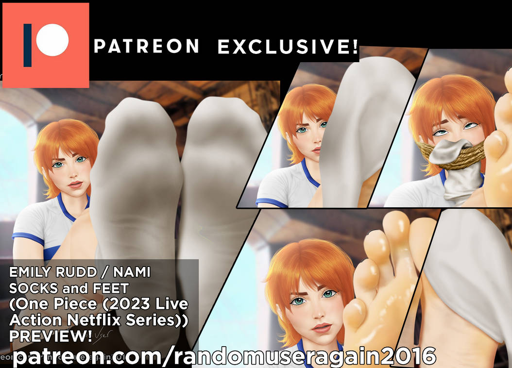 Randomuseragain2016 Deviantart Emily Rudd / Nami socks and feet (patreon) by RandomUserAgain2016 on ...