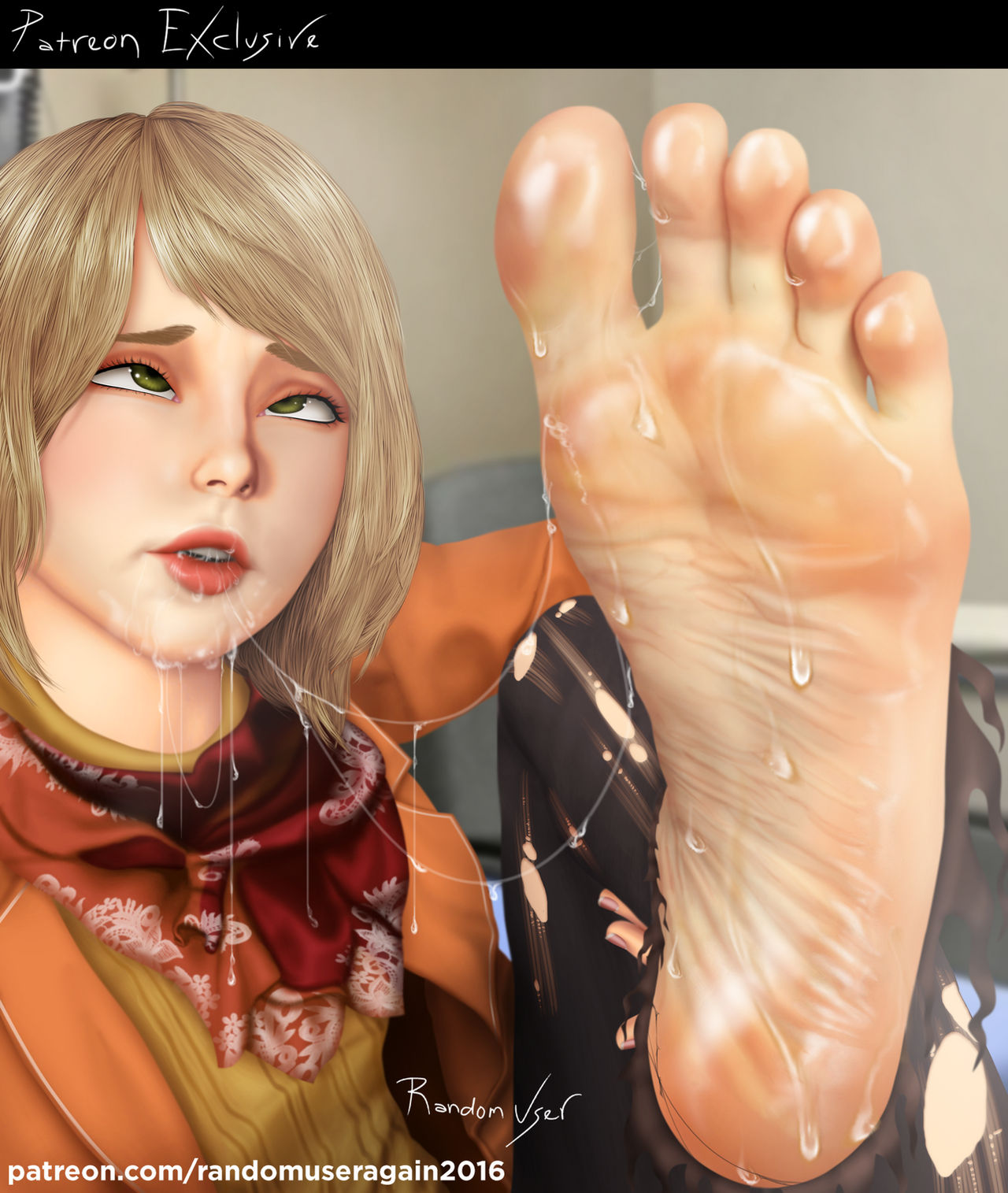 Randomuseragain Ashley Graham self foot worship by RandomUserAgain2016 on DeviantArt
