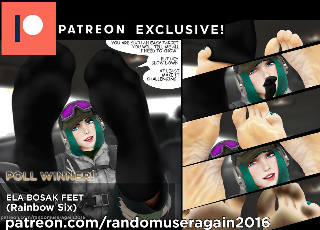 Randomuseragain2016 Deviantart Ela Bosniak feet (Patreon) by RandomUserAgain2016 on DeviantArt