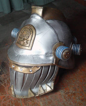 Teslapunk helmet WIP 03