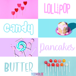 Candy fonts pack by TeenIdlee