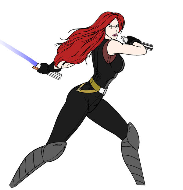 Colored Mara Jade Lineart