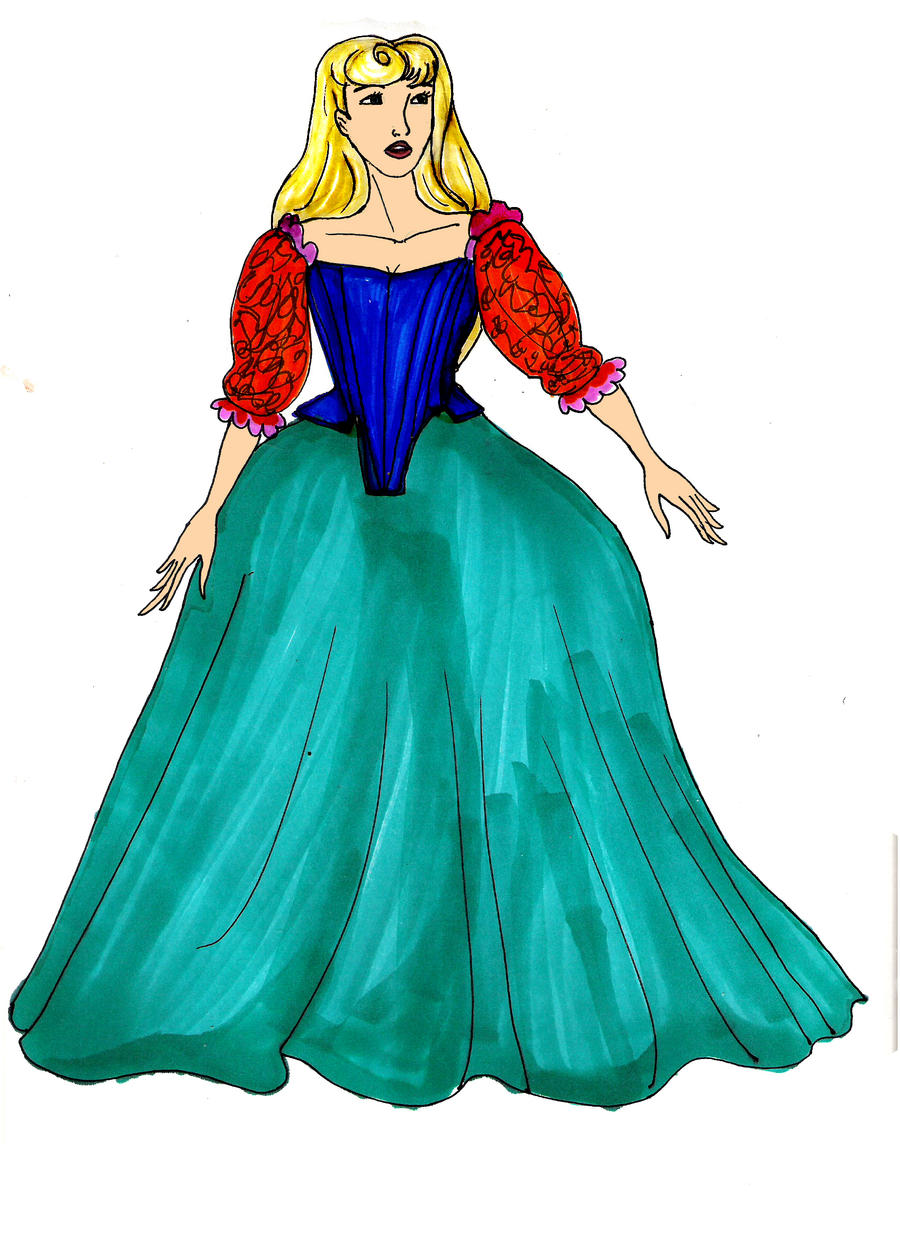 Mirror Mirror Briar Rose castle wandering gown