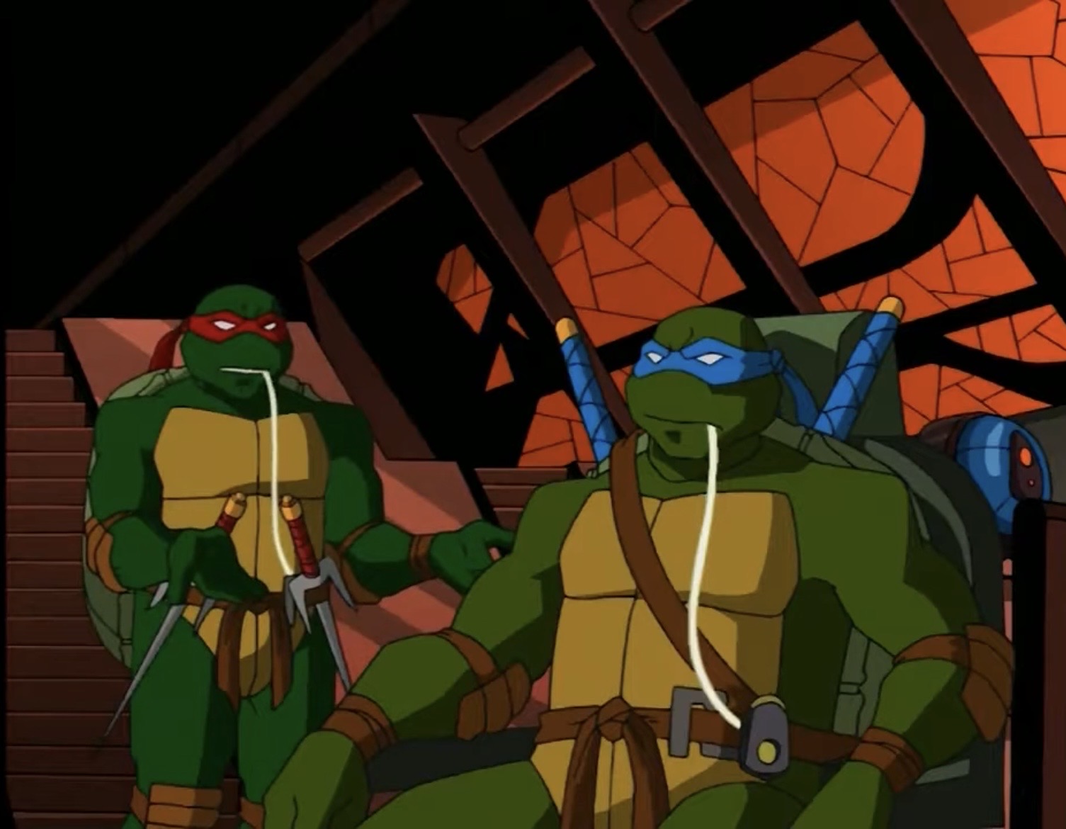 Leo Vs Raph TMNT 2003 Raph and Leo by hedwieapotter on DeviantArt
