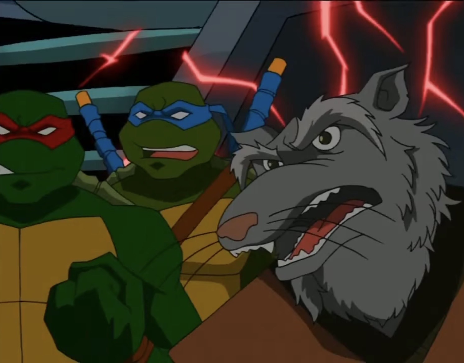 TMNT 2003 Splinter, Leo and Raph 2 by hedwieapotter on DeviantArt