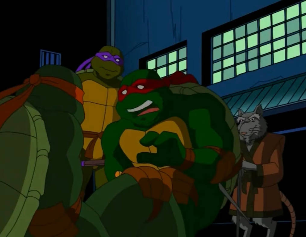 TMNT 2003 Mikey, Donnie, Raph and Splinter by hedwieapotter on DeviantArt
