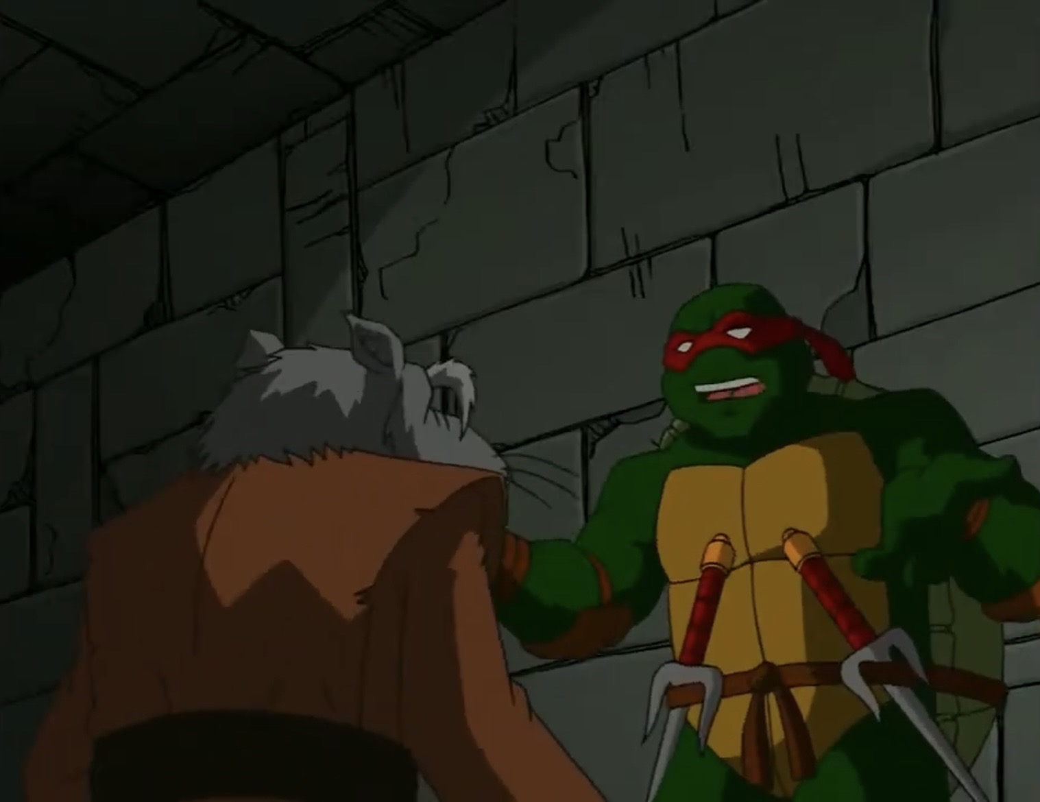 TMNT 2003 Splinter and Raph by hedwieapotter on DeviantArt