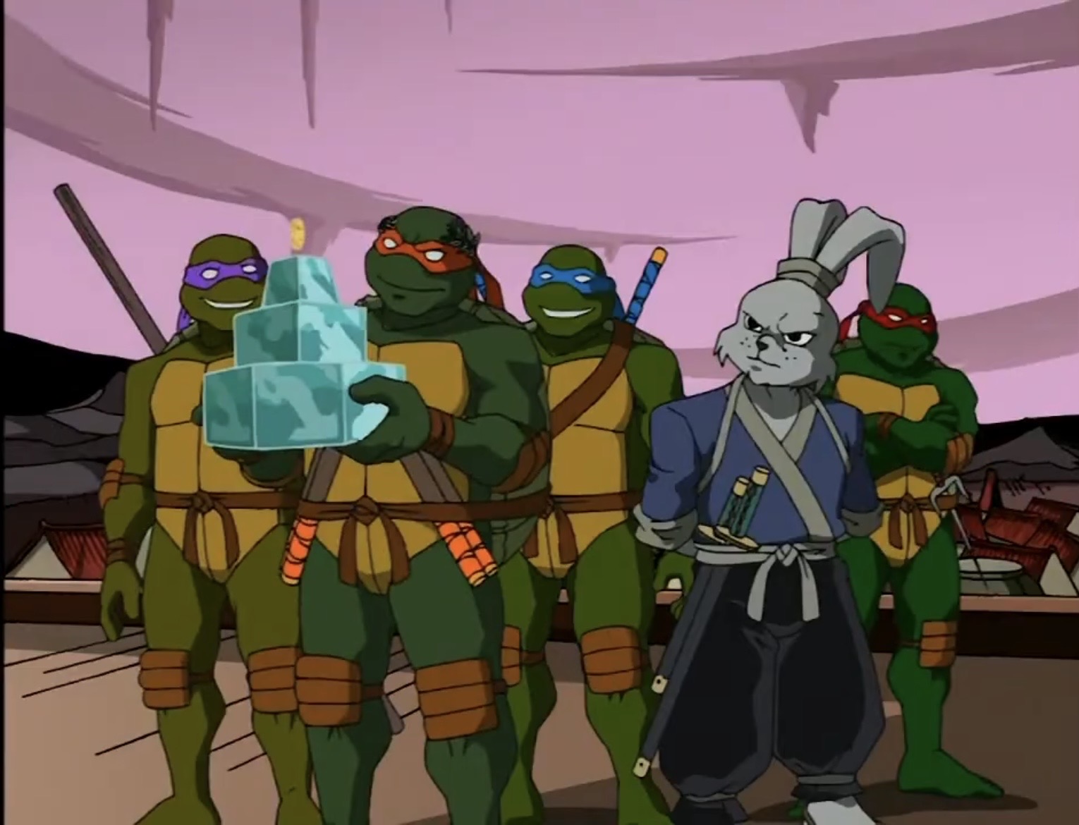 Tmnt 2003 Rabbit TMNT 2003 The turtles and Usagi 2 by hedwieapotter on DeviantArt