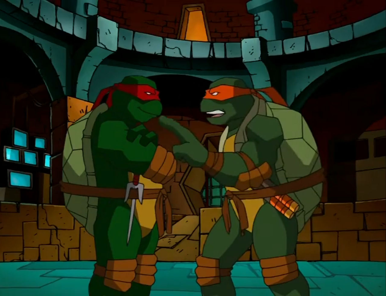 Tmnt 2003 Raph TMNT 2003 Mikey and Raph 2 by hedwieapotter on DeviantArt
