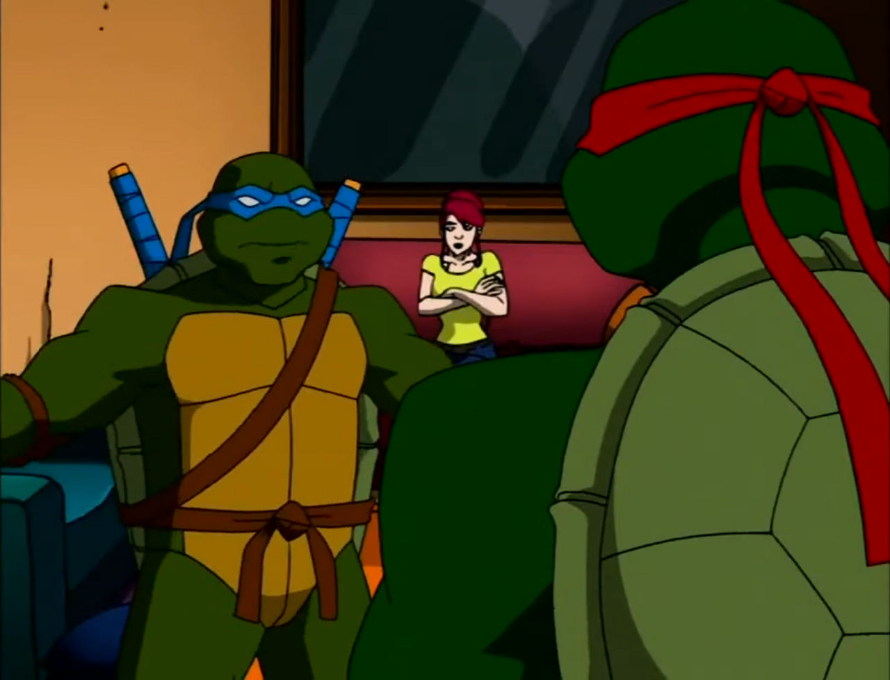 Tmnt 2003 Raph TMNT 2003 Raph, April and Leo 2 by hedwieapotter on DeviantArt