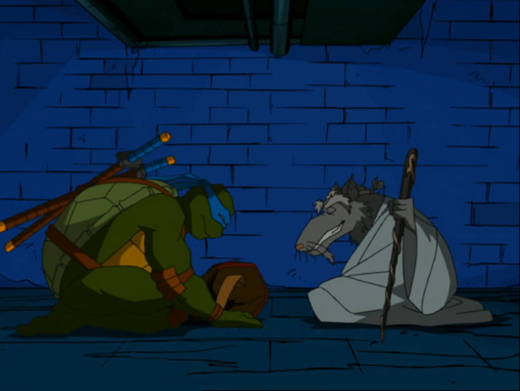 Splinter Sad TMNT 2003 Leo and Splinter by hedwieapotter on DeviantArt