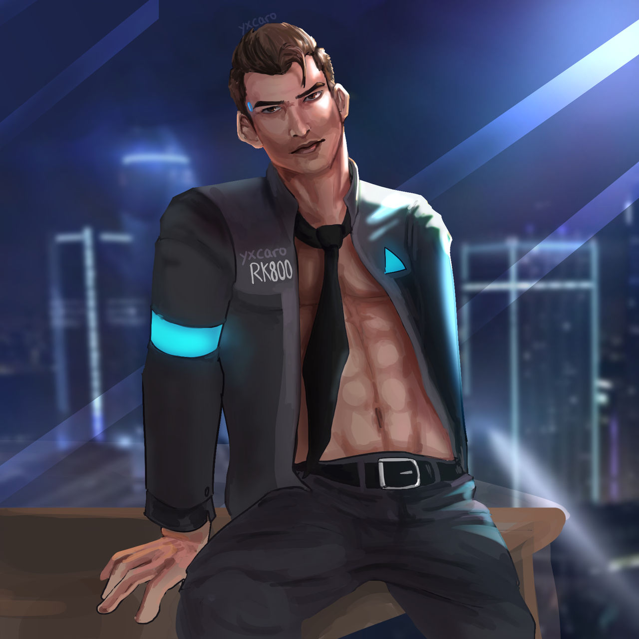 Connor DBH Fanart by RandomYx on DeviantArt