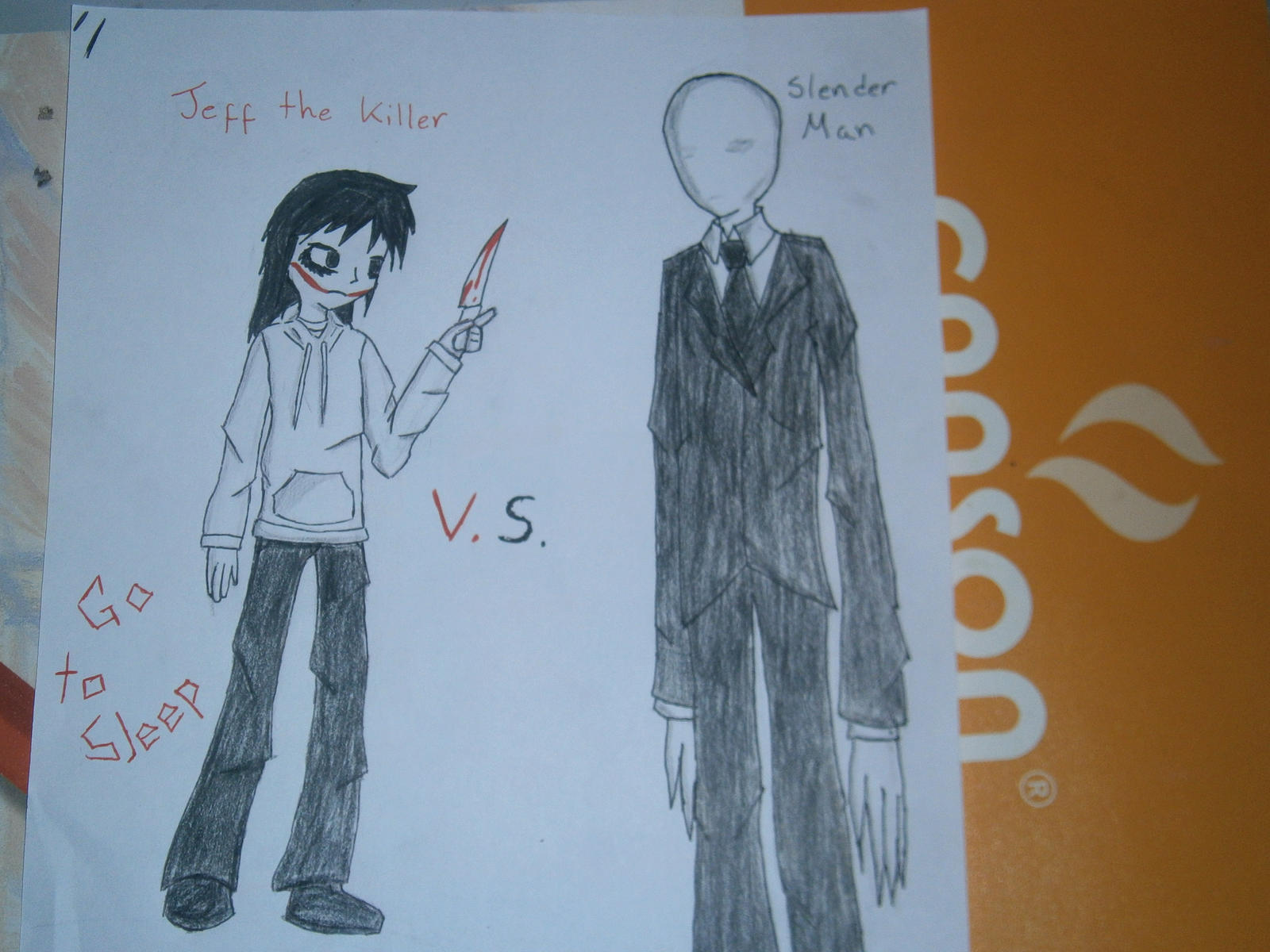 Jeff The Killer Vs Slenderman By Len30kagamin On Deviantart Jeff The Killer Vs Slenderman By Len30kagamin On Deviantart