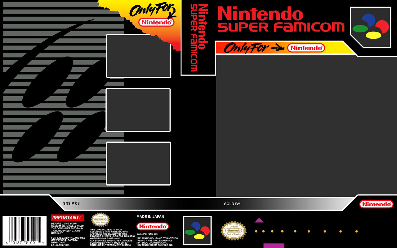 Snes Box Art Template (Japan Version) by hinson0 on DeviantArt Snes Box Art Template (Japan Version) by hinson0 on DeviantArt