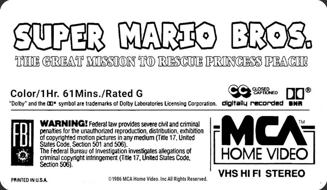 SMBTGMTRPP Custom VHS Label (1986) by hinson0 on DeviantArt