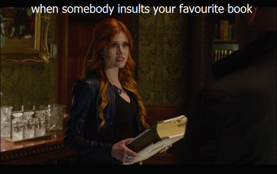 when somebody insults your favourite book