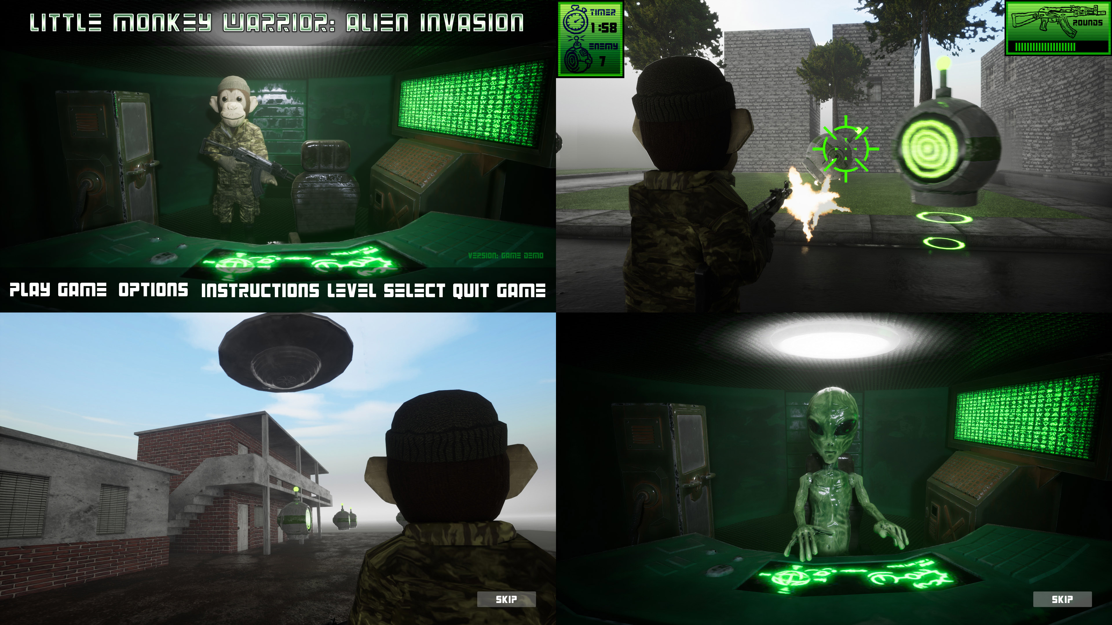 Little Monkey Warrior: Alien Invasion PC Game by JayM0nkey on DeviantArt