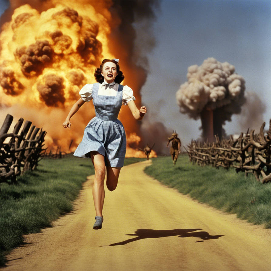 Character Roto Nuke Dorothy running from nuclear blast by Subbicd on DeviantArt