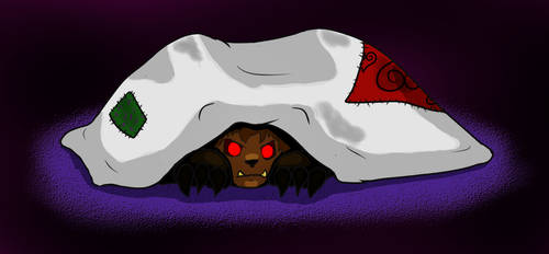 Pillow Monster in Hiding