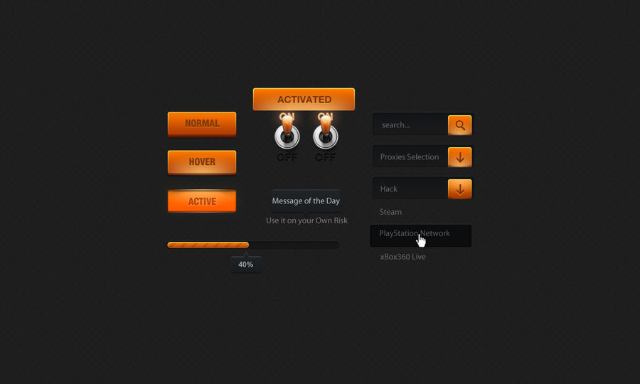 Orange Hack Pack Boxes by GFX-ZeuS on DeviantArt