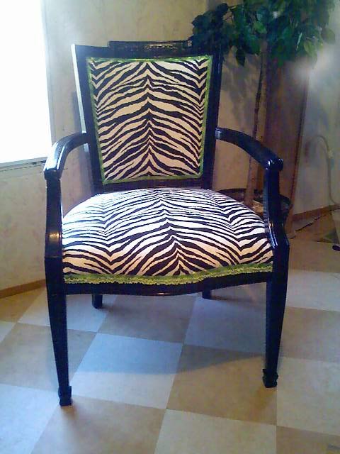 zebra chair