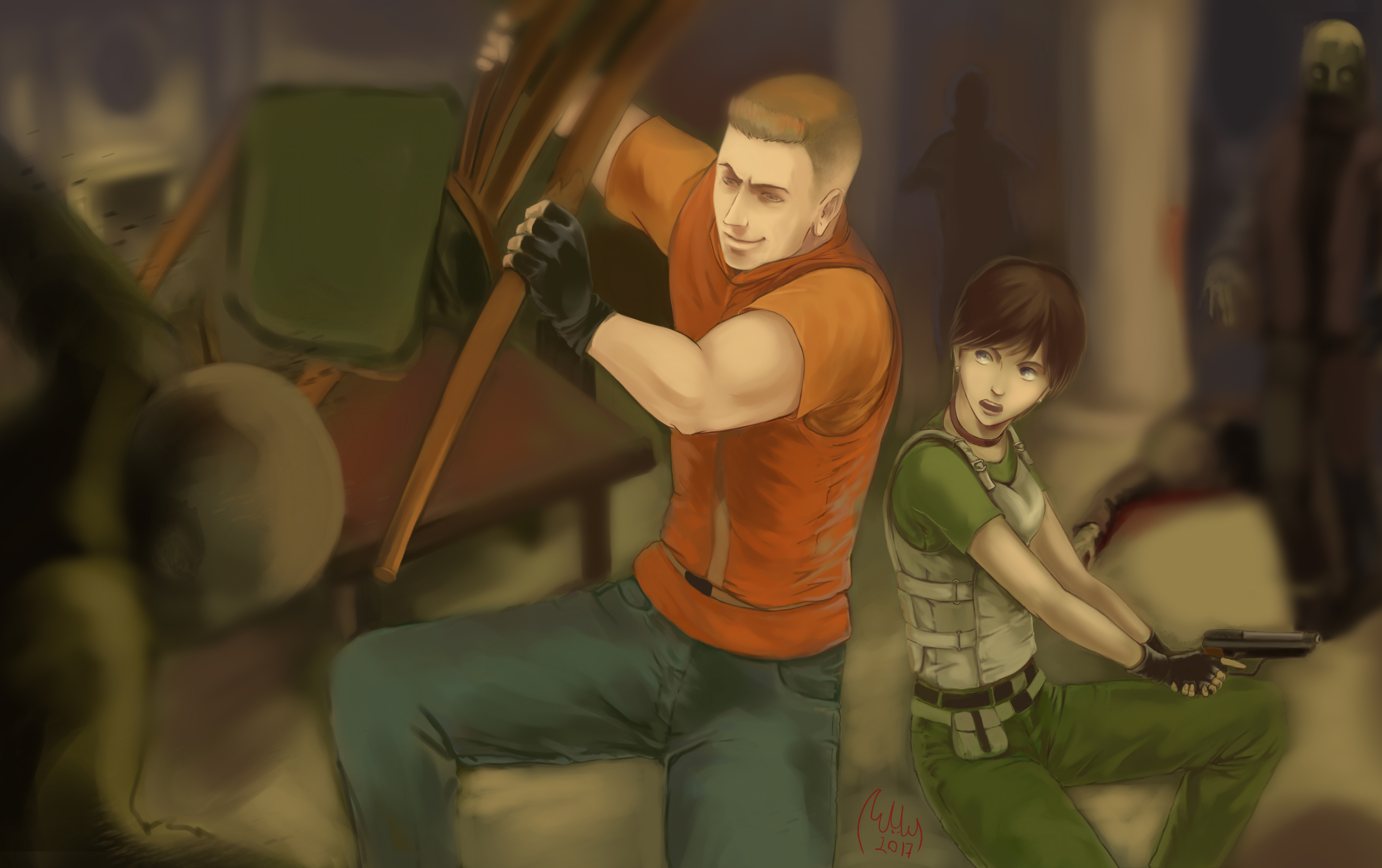 Leon and Ashley Resident Evil 4 by dante-dx on DeviantArt