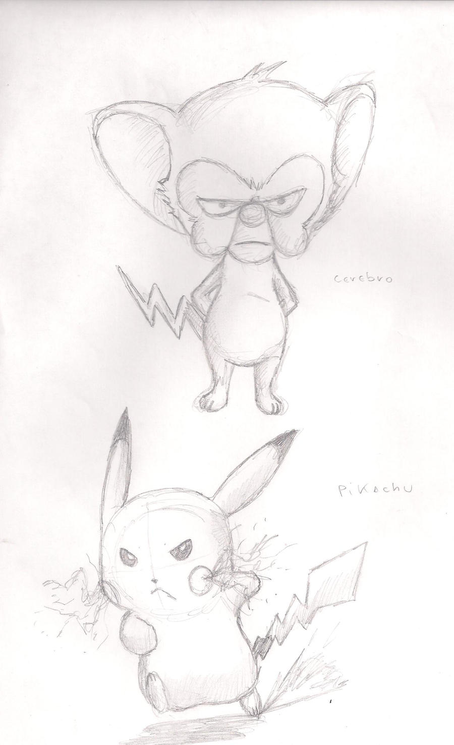 Pikachu Brain The Brain and Pikachu by IgnizArts on DeviantArt