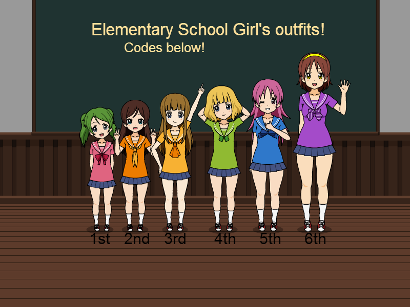 Elementary School girl's outfits!