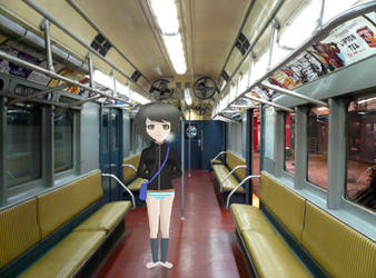 Komaru Naegi - No Pants Subway Ride