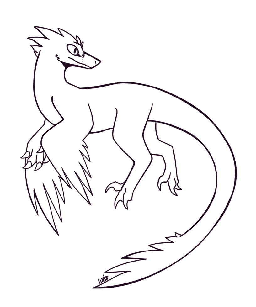 Raptor/Generic Dromaeosaur Base - FTU by KryoHalo on DeviantArt