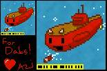 Dabs, the Little Red Submarine!