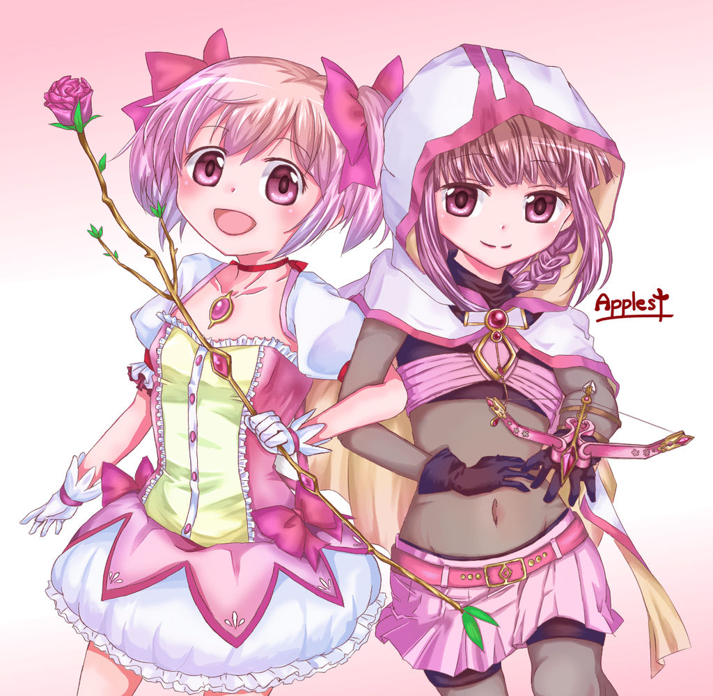 Magia Record Madoka And Iroha Fan Art By JURINGO On DeviantArt magia-record-madoka-and-iroha-fan-art-by-juringo-on-deviantart