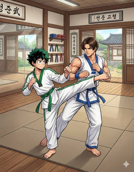 What if Deku was trained by kim kaphwan From KOF
