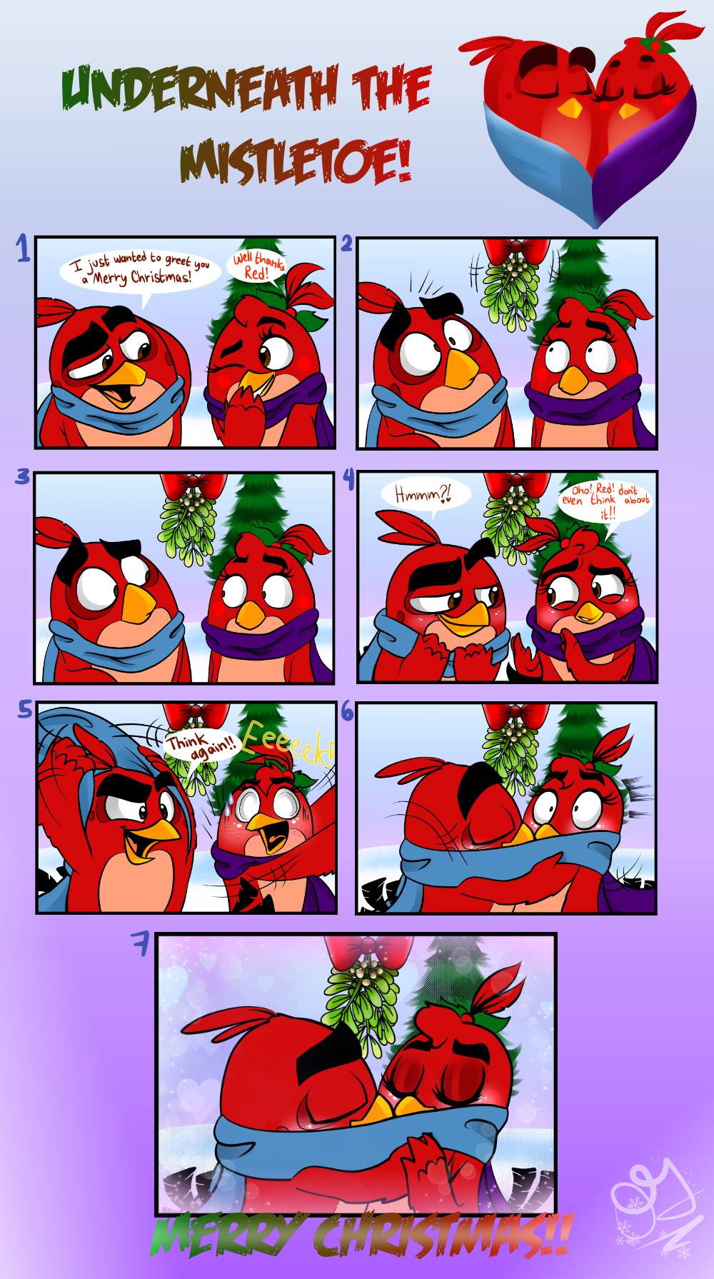 Comic:Underneath the mistletoe!