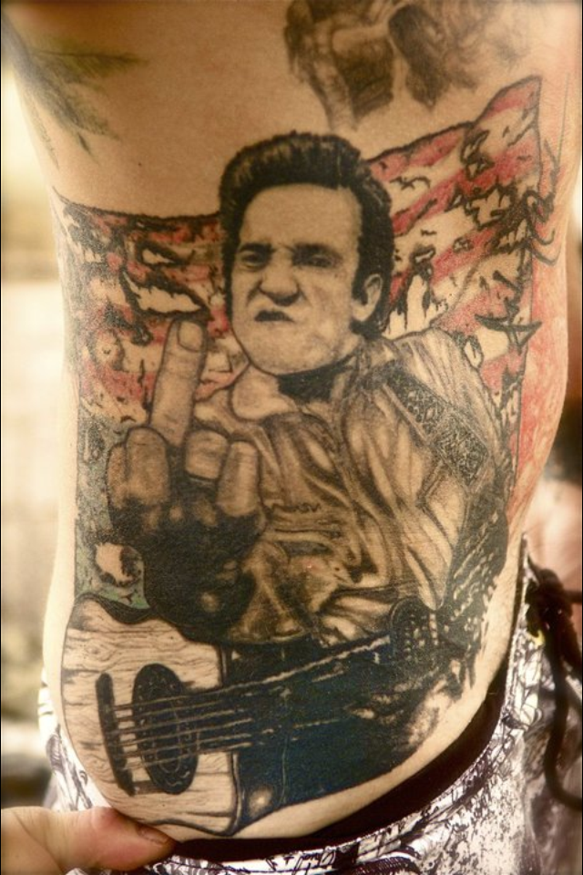 Johnny Cash Tattoo by LynZtheMaddTatter on DeviantArt Johnny Cash Tattoo by LynZtheMaddTatter on DeviantArt