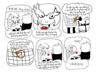 Fish-eye girl strip 1