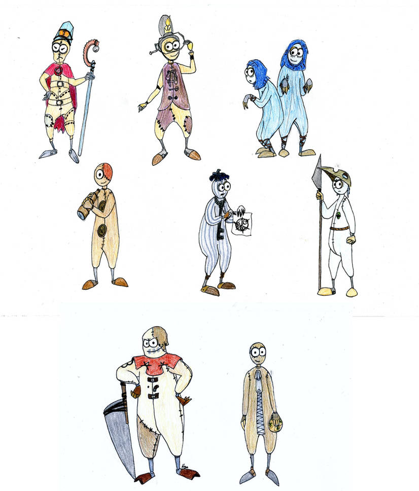 9 characters by MsVillainess on DeviantArt