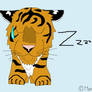 Sleepy tiger