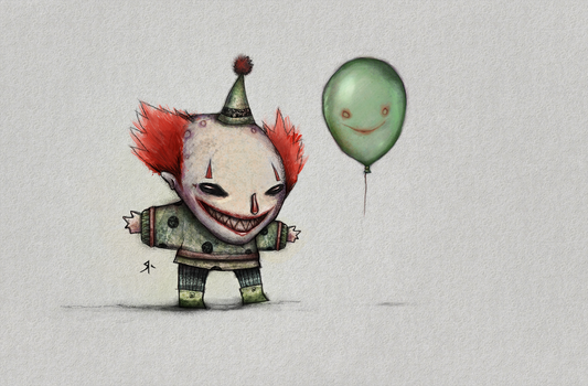 Clown and Balloon