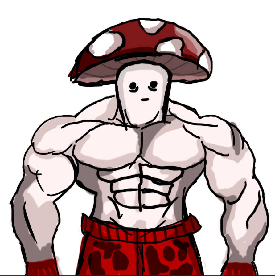 Buff Mushroom Man By Augustsergent On DeviantArt buff-mushroom-man-by-augustsergent-on-deviantart