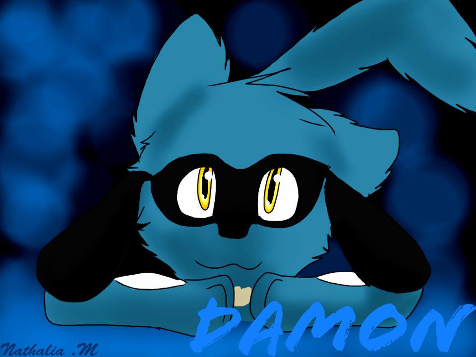 Chibi Damon the Riolu by NathaliaMayumi on DeviantArt